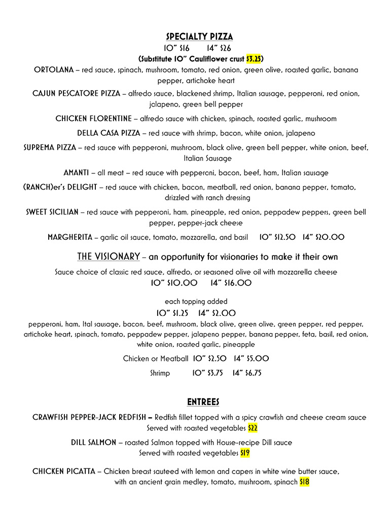 Dinner Menu Misfits Dine and Drink Dinner Menu Misfits Dine and Drink