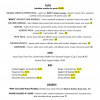 Dinner Menu Misfits Dine and Drink